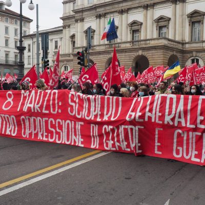 8 marzo sciopero generale donna guerra
