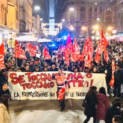 bologna repressione manifestazione