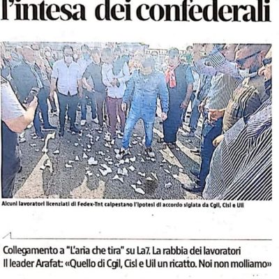 fedex tnt piacenza accordo ribasso cgil