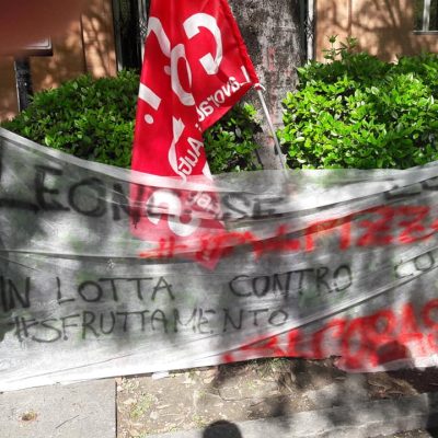 italpizza prefettura protesta