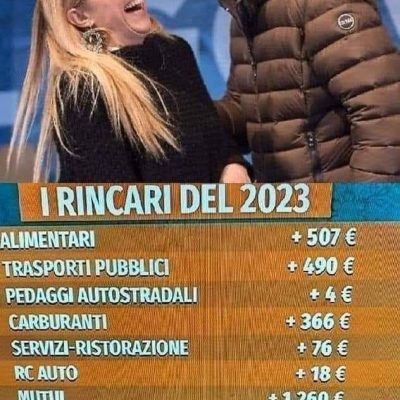 meloni salvini rincari carovita prezzi