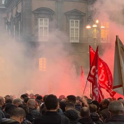 napoli disoccupati bandiera sicobas