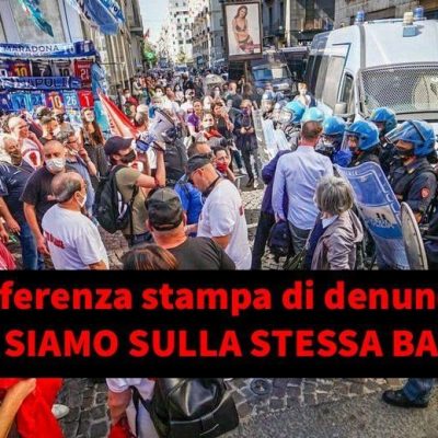 napoli disoccupati conferenza stampa