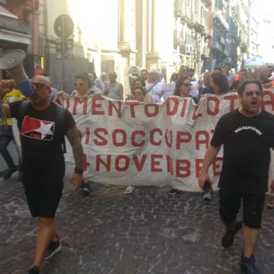 napoli disoccupati corteo