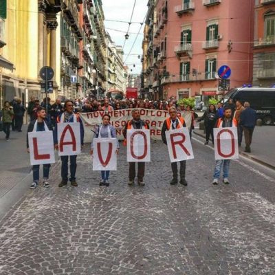 napoli disoccupati lotta reddito cittadinanza