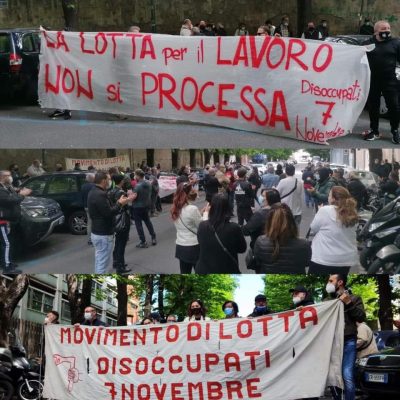 napoli disoccupati repressione