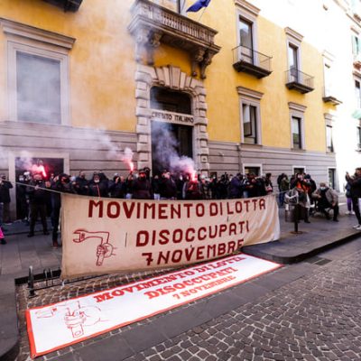 napoli disoccupati repressione