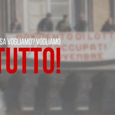 napoli disoccupati vogliamo tutto