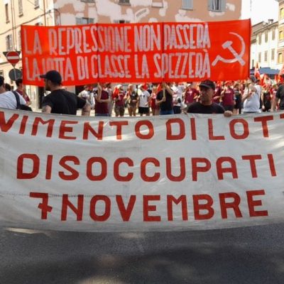 napoli piacenza repressione disoccupati