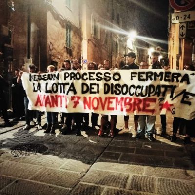 napoli repressione processo lotta disoccupati