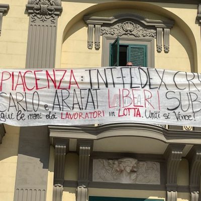 piacenza fedex repressione solidarietà villa medusa
