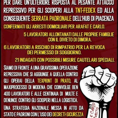 piacenza manifestazione