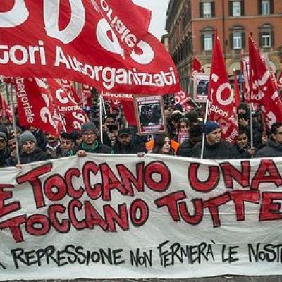 piacenza toccano uno toccano tutti una tutte striscione lotte repressione