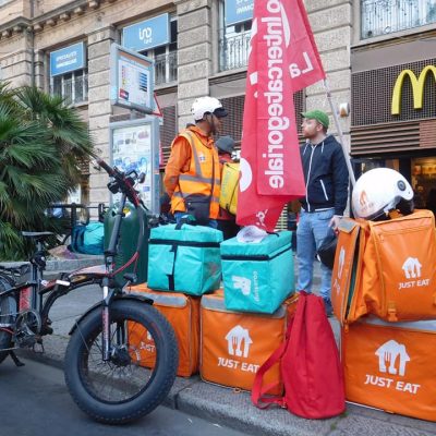 riders just eat mc donald sciopero