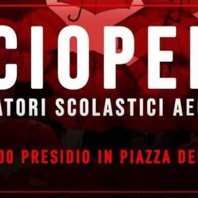 sciopero aec operatori scolastici