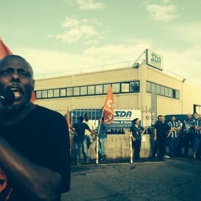 sciopero logistica sda a roma