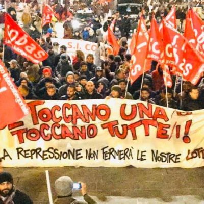 sicobas repressione manifestazione