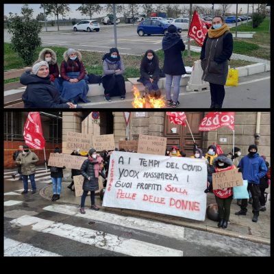 yoox presidio piazza solidarietà